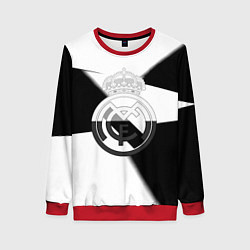 Женский свитшот Реал Мадрид геометрия полосы