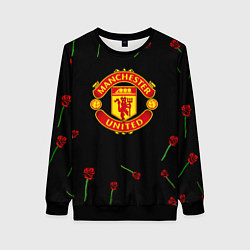 Женский свитшот Манчестер Юнайтед розы