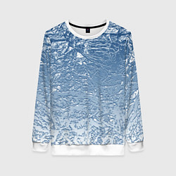 Свитшот женский Налипший снег, цвет: 3D-белый