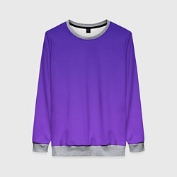 Свитшот женский The color is purple, цвет: 3D-меланж
