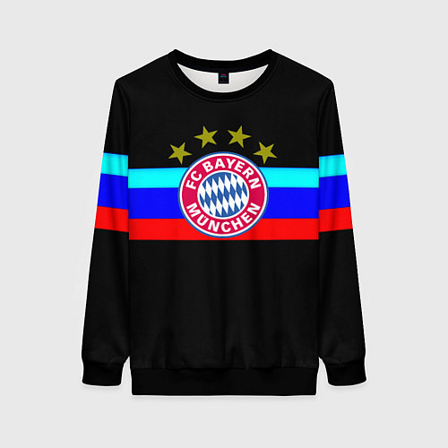 Женский свитшот Бавария Мюнхен спорт / 3D-Черный – фото 1