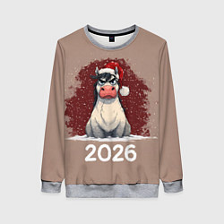 Свитшот женский Сердитая лошадка 2026, цвет: 3D-меланж