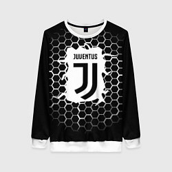 Свитшот женский Juventus соты текстура краски, цвет: 3D-белый