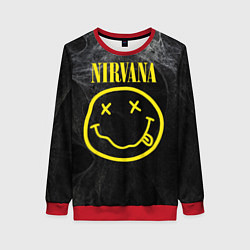 Свитшот женский Nirvana Smoke, цвет: 3D-красный