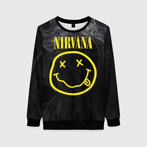 Женский свитшот Nirvana Smoke / 3D-Черный – фото 1