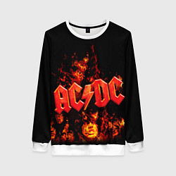 Женский свитшот AC/DC Flame