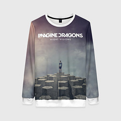 Свитшот женский Imagine Dragons: Night Visions, цвет: 3D-белый