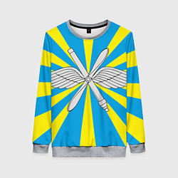 Свитшот женский Флаг ВВС, цвет: 3D-меланж