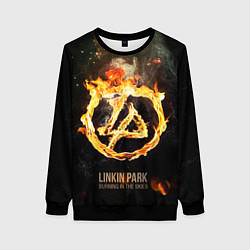 Свитшот женский Linkin Park: Burning the skies, цвет: 3D-черный
