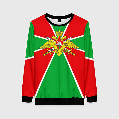 Женский свитшот Флаг ПВ / 3D-Черный – фото 1