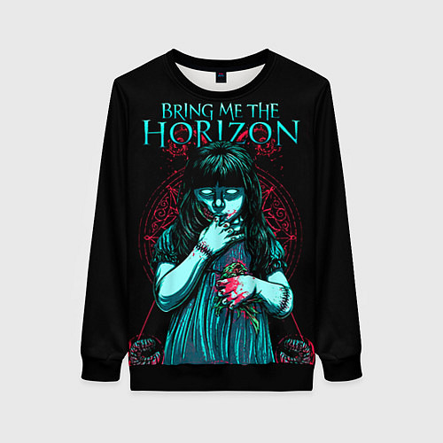 Женский свитшот BMTH: Zombie Girl / 3D-Черный – фото 1