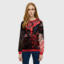 Свитшот женский Shadow Fiend, цвет: 3D-красный — фото 2