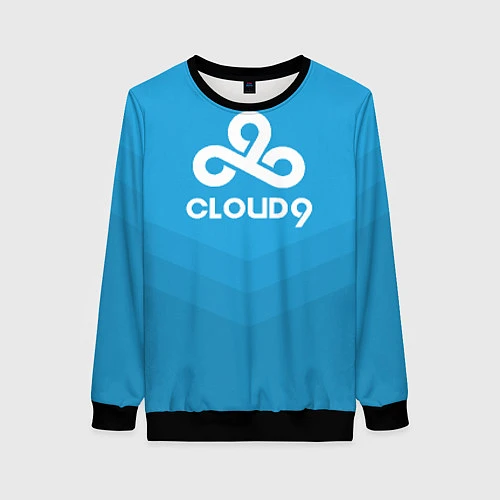 Женский свитшот Cloud 9 / 3D-Черный – фото 1