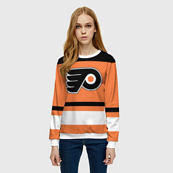 Свитшот женский Philadelphia Flyers, цвет: 3D-белый — фото 2