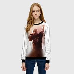 Свитшот женский Горшок, цвет: 3D-черный — фото 2