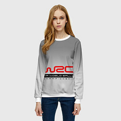 Свитшот женский WRC, цвет: 3D-белый — фото 2