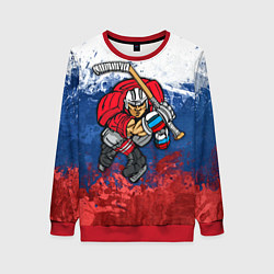 Женский свитшот Русский хоккеист