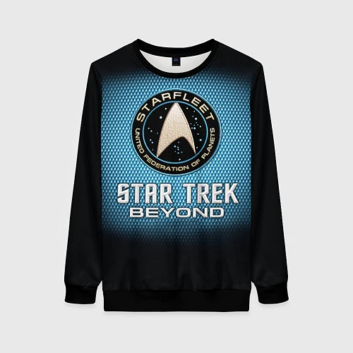 Женский свитшот Star Trek: United Federation / 3D-Черный – фото 1