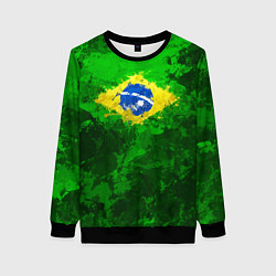 Свитшот женский Бразилия, цвет: 3D-черный