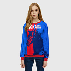 Свитшот женский ЦСКА ФК, цвет: 3D-красный — фото 2