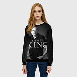 Свитшот женский Стивен Кинг, цвет: 3D-черный — фото 2