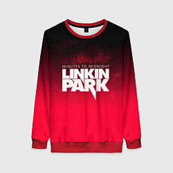 Свитшот женский Linkin Park: Minutes to midnight, цвет: 3D-красный
