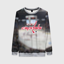 Свитшот женский Washington Capitals, цвет: 3D-меланж