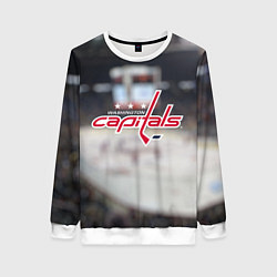 Свитшот женский Washington Capitals, цвет: 3D-белый