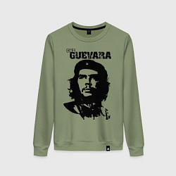 Свитшот хлопковый женский Che Guevara, цвет: авокадо