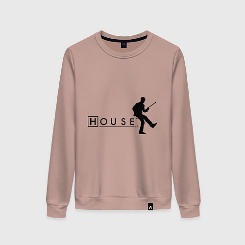 Женский свитшот House MD / Пыльно-розовый – фото 1