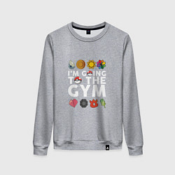 Женский свитшот Pokemon Im going to the gym (white)