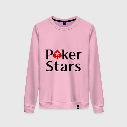 Женский свитшот Poker Stars / Светло-розовый – фото 1