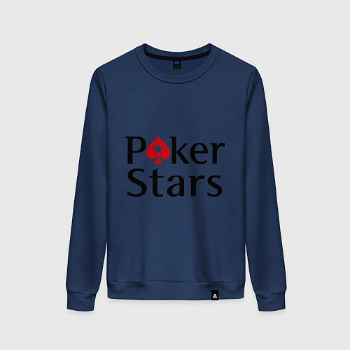 Женский свитшот Poker Stars / Тёмно-синий – фото 1