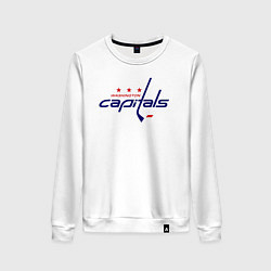 Свитшот хлопковый женский Washington Capitals, цвет: белый