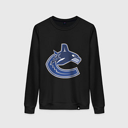 Свитшот хлопковый женский Vancouver Canucks, цвет: черный