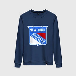 Свитшот хлопковый женский New York Rangers, цвет: тёмно-синий