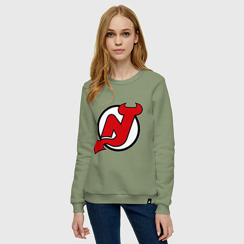 Женский свитшот New Jersey Devils / Авокадо – фото 3