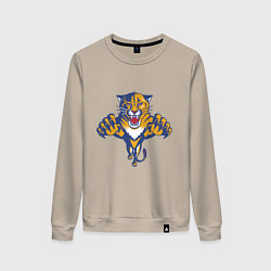 Свитшот хлопковый женский Florida Panthers, цвет: миндальный