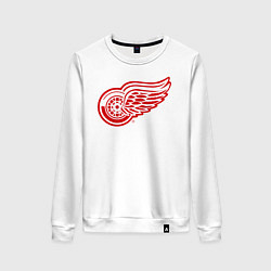 Свитшот хлопковый женский Detroit Red Wings, цвет: белый