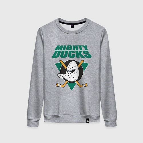 Женский свитшот Anaheim Mighty Ducks / Меланж – фото 1