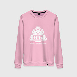 Свитшот хлопковый женский UAC, цвет: светло-розовый