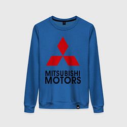 Свитшот хлопковый женский Mitsubishi, цвет: синий