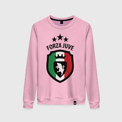 Свитшот хлопковый женский Forza Juventus, цвет: светло-розовый