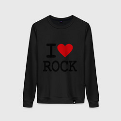 Женский свитшот I love Rock