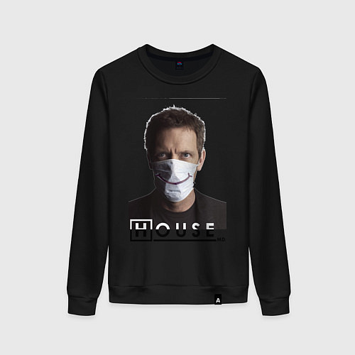 Женский свитшот House MD Smile / Черный – фото 1