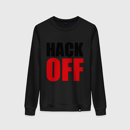Женский свитшот Hack Off / Черный – фото 1