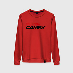 Свитшот хлопковый женский Toyota Camry, цвет: красный