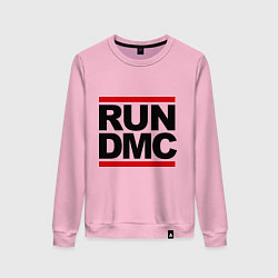 Свитшот хлопковый женский Run DMC, цвет: светло-розовый