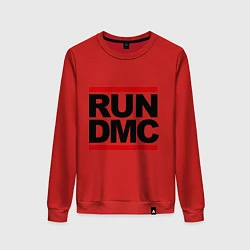 Свитшот хлопковый женский Run DMC, цвет: красный