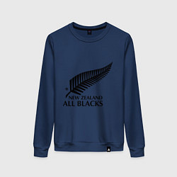 Свитшот хлопковый женский New Zeland: All blacks, цвет: тёмно-синий